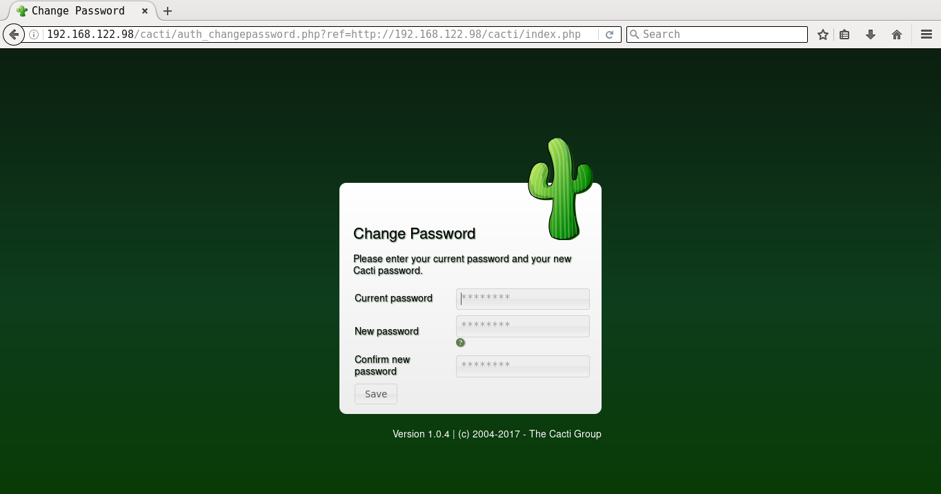 Change password